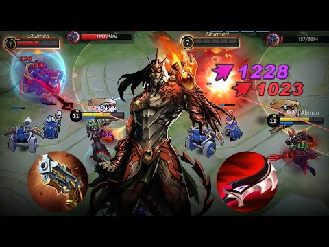 NEW MOSKOV 1 HIT DELETE BUILD 2022! SOLO GOLD LANE VS 5 ENEMIES = SAVAGE!!! MLBB