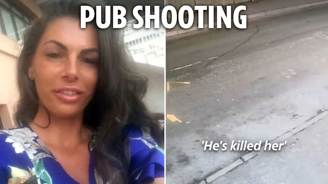 Horror moment mum is shot dead at pub on Valentine's Day as gunshots ring out