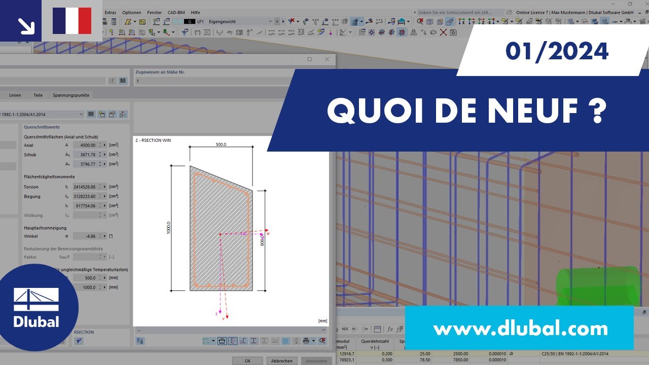 WIN | 01/2024 - Quoi de neuf dans RFEM&nbsp;6 et RSTAB&nbsp;9&nbsp;?