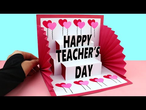 How to make Teacher's Day Pop Up Card | | Card Idea for Competition || Handmade Card tutorial.