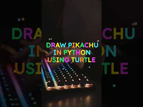 I Drew Pikachu Using Python Turtle Graphics