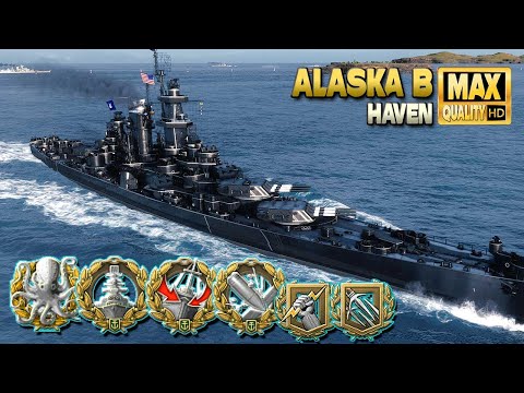 Cruiser Alaska B: Hard fight for map Haven - World of Warships