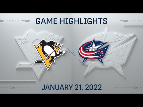 NHL Highlights ' Penguins vs. Blue Jackets - Jan 21, 2022