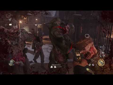 WW2 Zombies The Final Reich - First Room 20 Waves No Downs