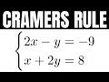 Learn How To Use Cramer S Rule To Solve A 2 X 2 System Of Equations