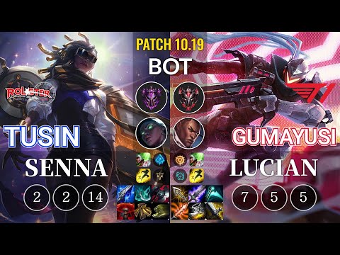KT TusiN Senna vs T1 Gumayusi Lucian Bot - KR Patch 10.19