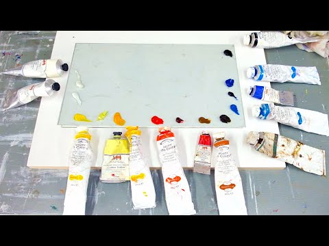 How to layout a palette for oil painting