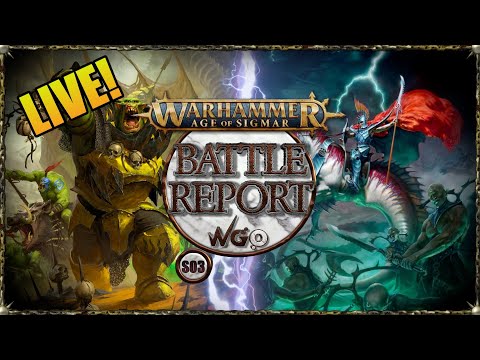 LIVE: Orruk Warclans vs Idoneth Deepkin - Warhammer: Age of Sigmar Battle Report