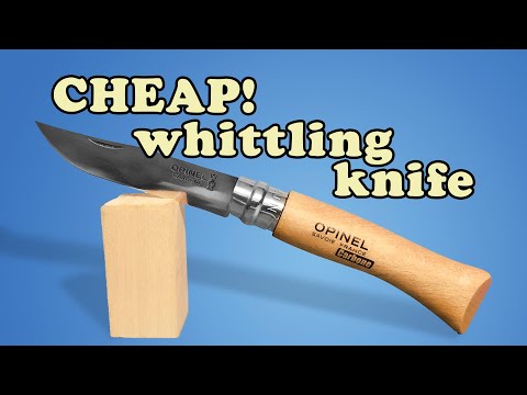 Best BUDGET Pocket Knife for Whittling! Opinel Carbon Steel Knife Review