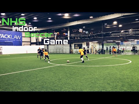 NHS varsity indoor soccer game