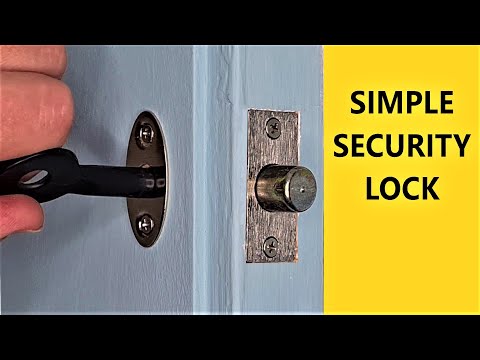 How to install security bolt