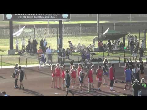 VarB 300m Hurdles Heat 2 at Sunset Prelims 5-1-15 -  Los Alamitos Boys