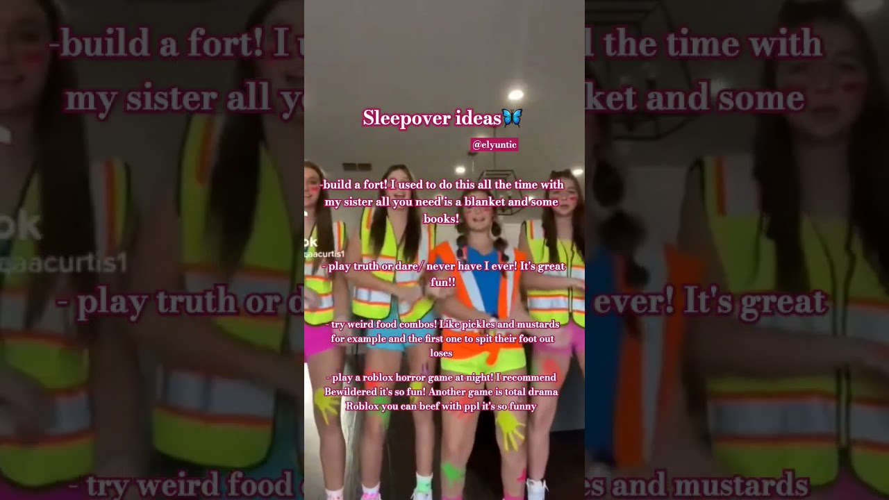 sleepover ideas!!