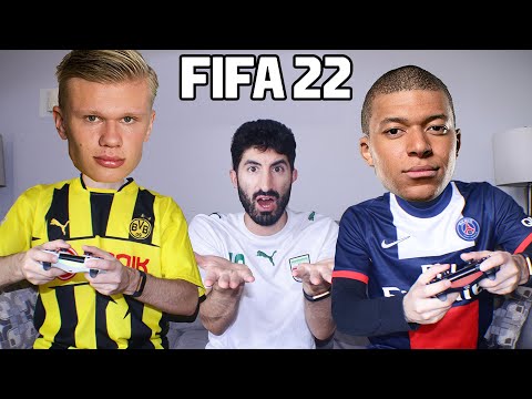 MBAPPE PLAYS FIFA 22 WITH HAALAND