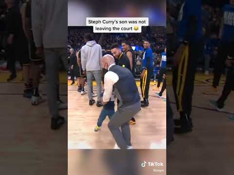 Steph Curry’s son Cannon didn’t want to leave the court 😂❤️ | #shorts