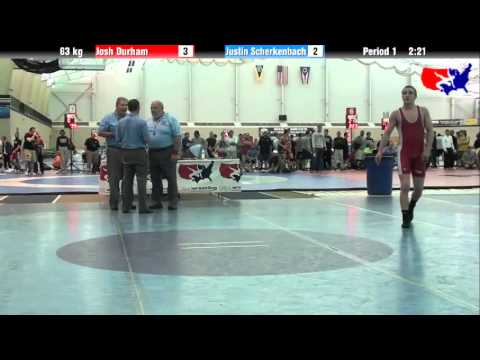 Josh Durham vs. Justin Scherkenbach at 2013 ASICS University Nationals - FS