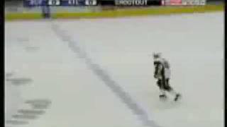 hockey saves goals and fights Video