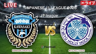 Mito HollyHock vs Kawasaki Frontale Match Now | Japan J League 2025/2026 | eFootball  (Simulation) 