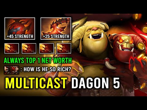 How to Play Offlane Ogre in 7.33d with 1 Shot Multi Dagon 5 Super Richest Hero 6K HP Dota 2