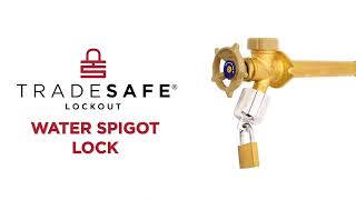 Premium Water Spigot Lock With Safety Padlock | TRADESAFE