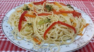 Sebzeli Spagetti Tarifi - Makarna Tarifleri