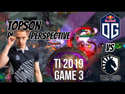 Topson [Pugna] Player perspective | OG vs Liquid Game 3 | Grand Final The International 2019