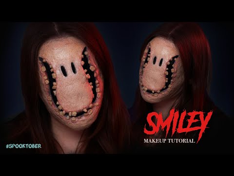 Video Thumbnail: SMILEY 🙂 SFX Halloween Makeup Tutorial #spooktober