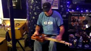 Randy Kohrs and 15 watt Little Walter with Cigar Box Guitar