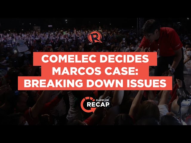 Marcos to Comelec: If legal experts can’t agree, why should I be faulted?