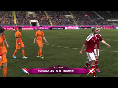 Euro 2012 Denmark vs The Netherlands FIFA 12 Highlights