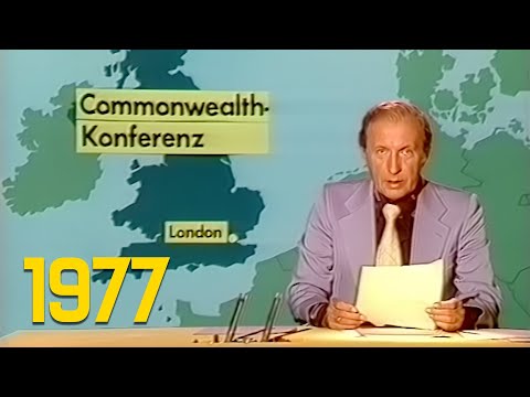 ARD Tagesschau 20:00 Uhr mit Karl-Heinz Köpcke (10.06.1977)