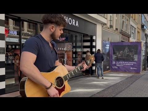 Playing My New Song - Busking In Luxembourg City