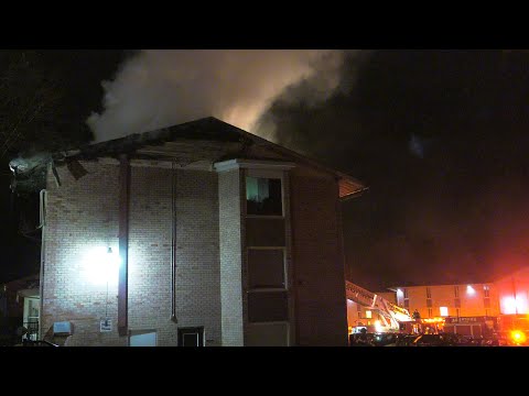 PRE-ARRIVAL:  Allentown Firefighters make quick work of this 3-alarm apartment fire
