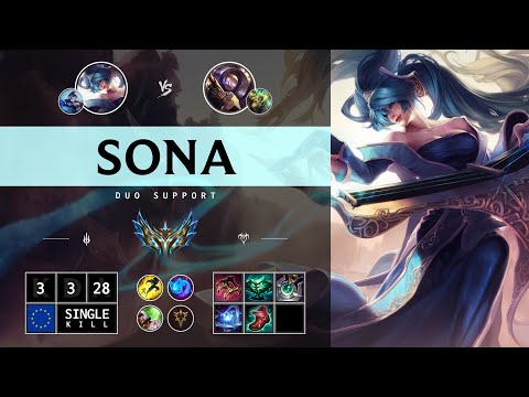 Sona Support vs Blitzcrank - EUW Challenger Patch 14.12