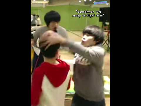seungkwan was ready to fight dino for hitting him in the face 😭😂 #seventeen #seungkwan #dino