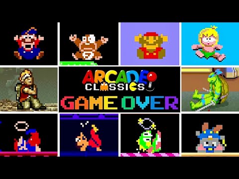 Top 55 Arcade Games GAME OVER Screens
