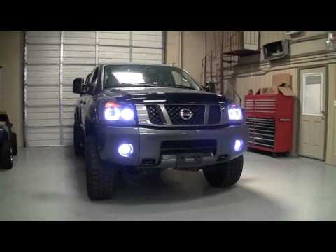 2009 Nissan Titan 4x4 Custom Halo Headlights by Advanced Automotive Concepts