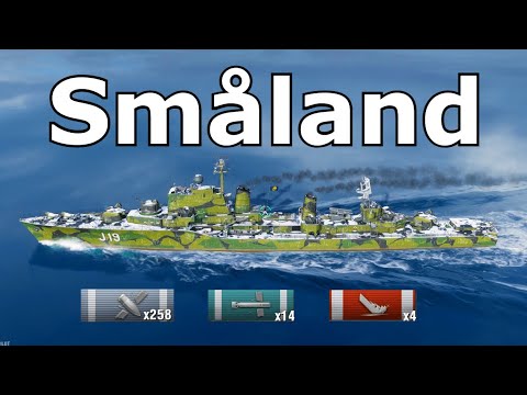 World of WarShips Småland - 4 Kills 198K Damage
