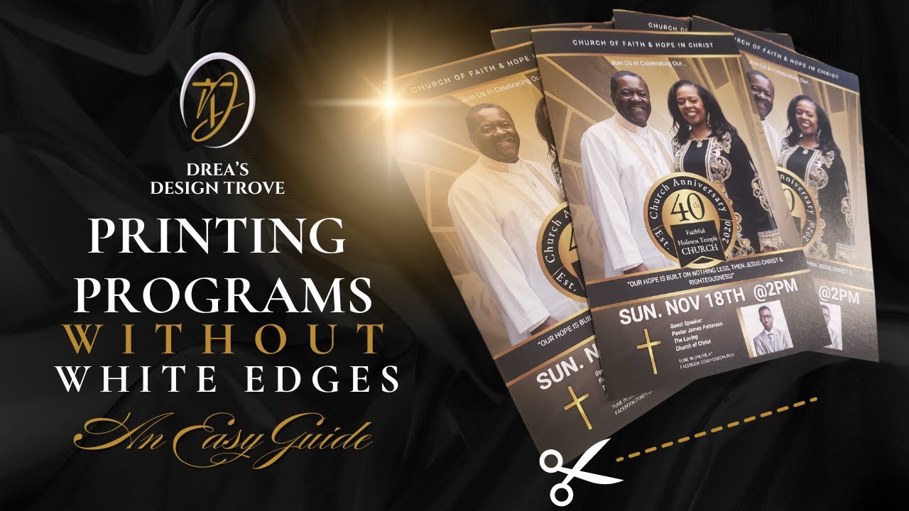 How to Print Programs Without the White Borders - 3 Easy Ways!