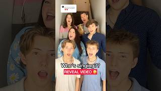 who&#39;s singing? REVEAL VIDEO 😜🎉 #shorts