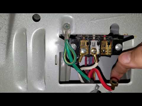 Changing a 4 prong dryer cord to a 3 prong dryer cord