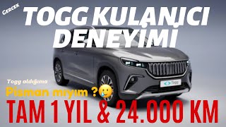 #TOGG GERCEK KULLANICI DENEYİMİ | 1 YIL 24.000 km BOYUNCA YAŞADIĞIM TE