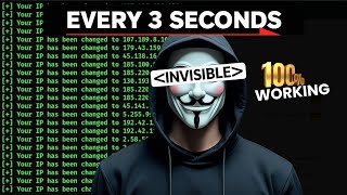 How Hackers Change IP Every 3 Seconds Automatically - 100% ANONYMOUS | Kali Linux