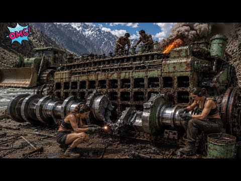 $5,000 Full Caterpillar Dozer Engine Rebuild! Rusted Scrap Turned Into Brand New Beast 🔥