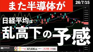 【また半導体が】人気の米半導体株が急落！日経先物は下落しても大丈夫？　#米国株 #日経平均 #sp500 #soxl #nvda