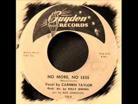 Carmen Taylor - No More, No Less