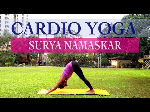 Cardio Yoga Workout | 12 Rounds of Sun Salutations | Surya Namaskar | Yogalates with Rashmi