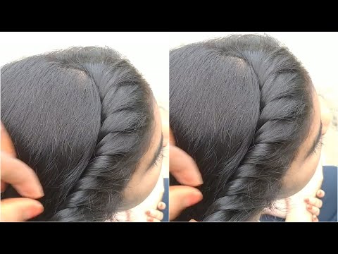Simple and easy daily routine hairstyles for girls,, regular twist hairstyle short and long hair...