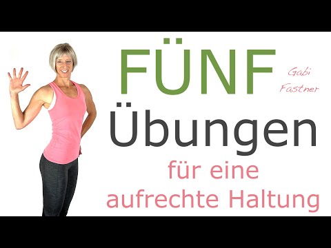 5️⃣ Übungen für eine aufrechte Haltung in 12 min. | ohne Geräte, im Stehen