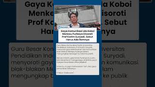 Dikritik! Gaya Komunikasi ala Koboi Purbaya Disoroti Prof Karim Suryadi, Sebut Harus Ada Remnya